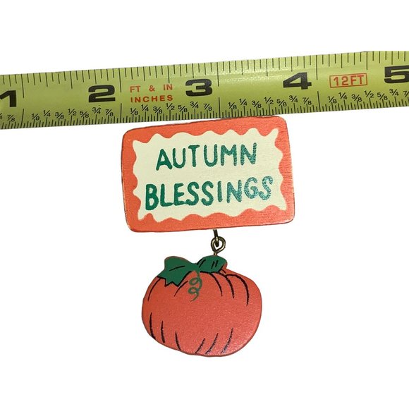 Autumn Blessings  Pumpkin Pin - Picture 6 of 8